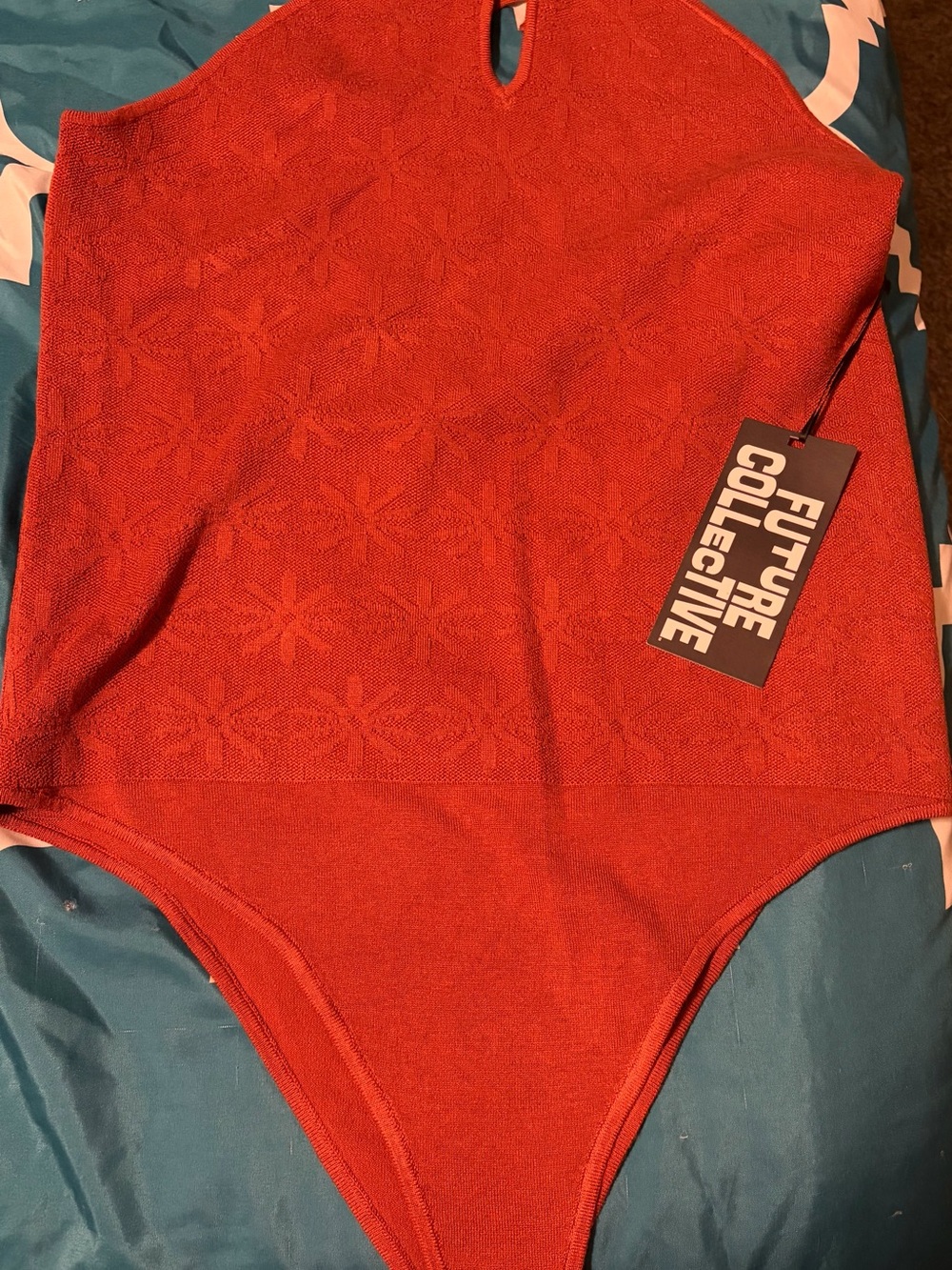 Future Collective burnt orange Sleeveless Bodysuit